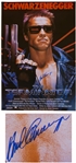 Arnold Schwarzenegger Signed The Terminator Movie Poster From 1984